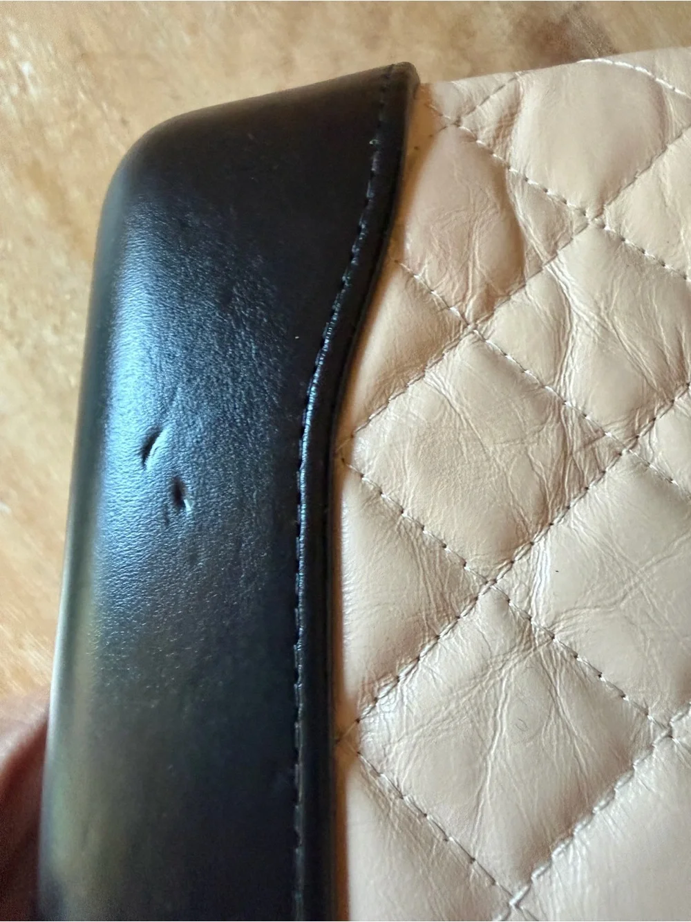 Chanel Gabrielle Leather Two-Tone Crossbody Bag